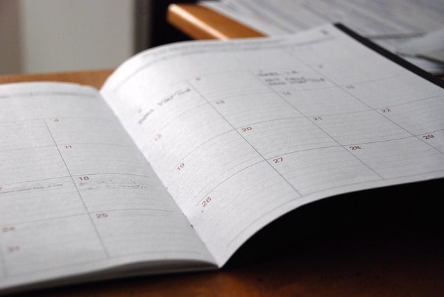 dayplanner, schedule for online college student