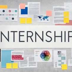 an internships details porttayed in a cartoon