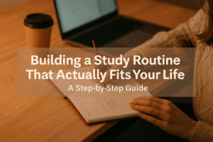 Building a study routine that actually fits your life: a step-by-step guide
