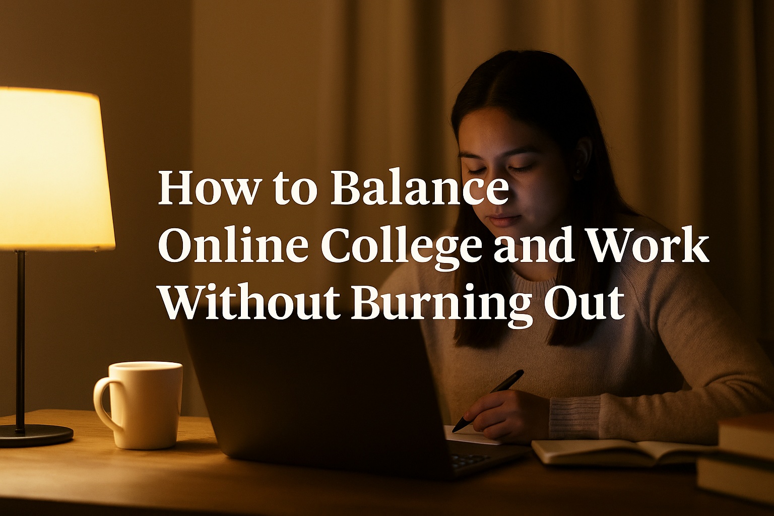 Balance Online College and Work Without Burning Out - Online College Life