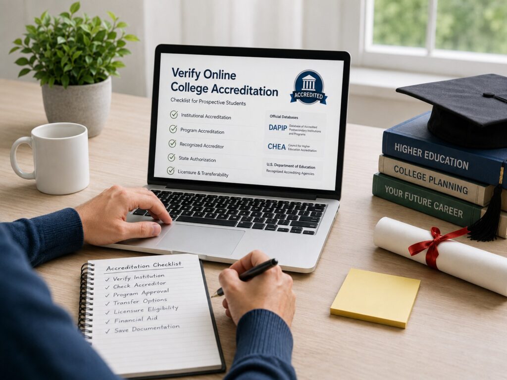 Verify Online College Accreditation Before Enrolling